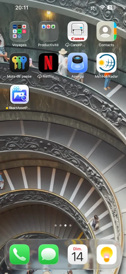 React Asset Previewer home screen