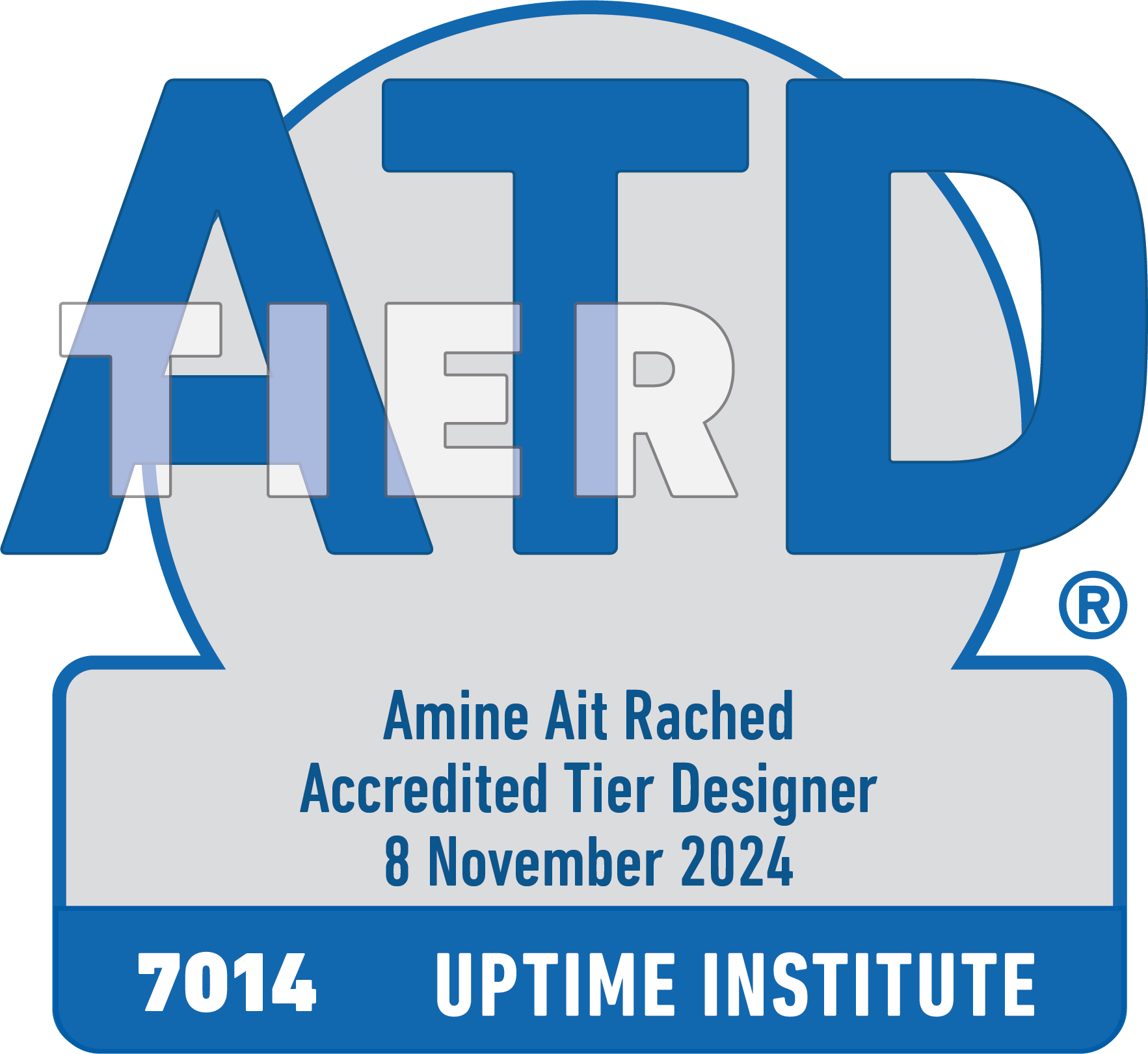 Uptime Institute Accredited Tier Designer badge